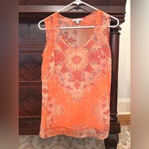 Cabi Orange Sleeveless Top